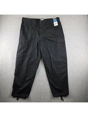 Galls BDU Pants XL Short Black Ripstop Cargo Tactical 6 Pocket NWT Mens